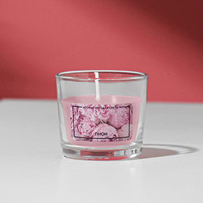 Свеча ароматическая в стакане АЛАНИЯ "Пион" в Москве