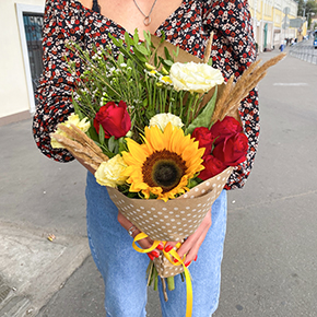 Букет осенний микс в Москве