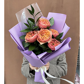 Букет пионовидных роз (50 см) в Москве