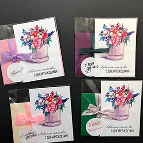 Открытка набор №32 "Любимая мамочка, с днем рождения" в Москве