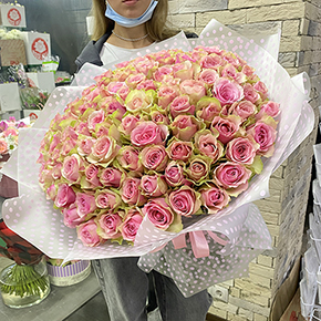 101 роза Кения (50 см) в Москве