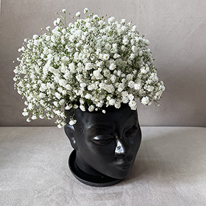 Композиция "Туземка" в керамическом кашпо в Москве