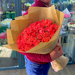 Букет 51 роза "Анна Карина" (70 см) в Москве