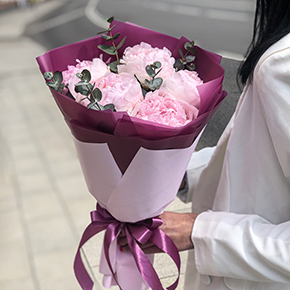 Букет пионов Миу Миу (50 см) в Москве