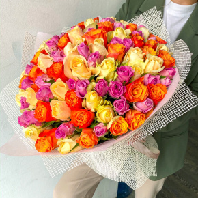 Фруктовый микс 101 роза (40 см) в Москве