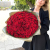 Букет 101 Подмосковная красная роза (50 см) в Москве