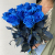 15 синих LUX роз Эквадор (60 см) в Москве